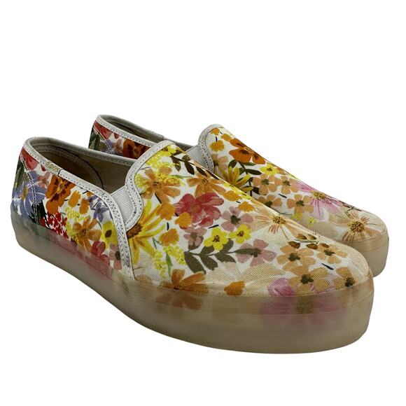 Keds x Rifle Paper Co Double Decker Sneaker Slip-On Floral Softerra Marguerite 8 - Picture 2 of 8